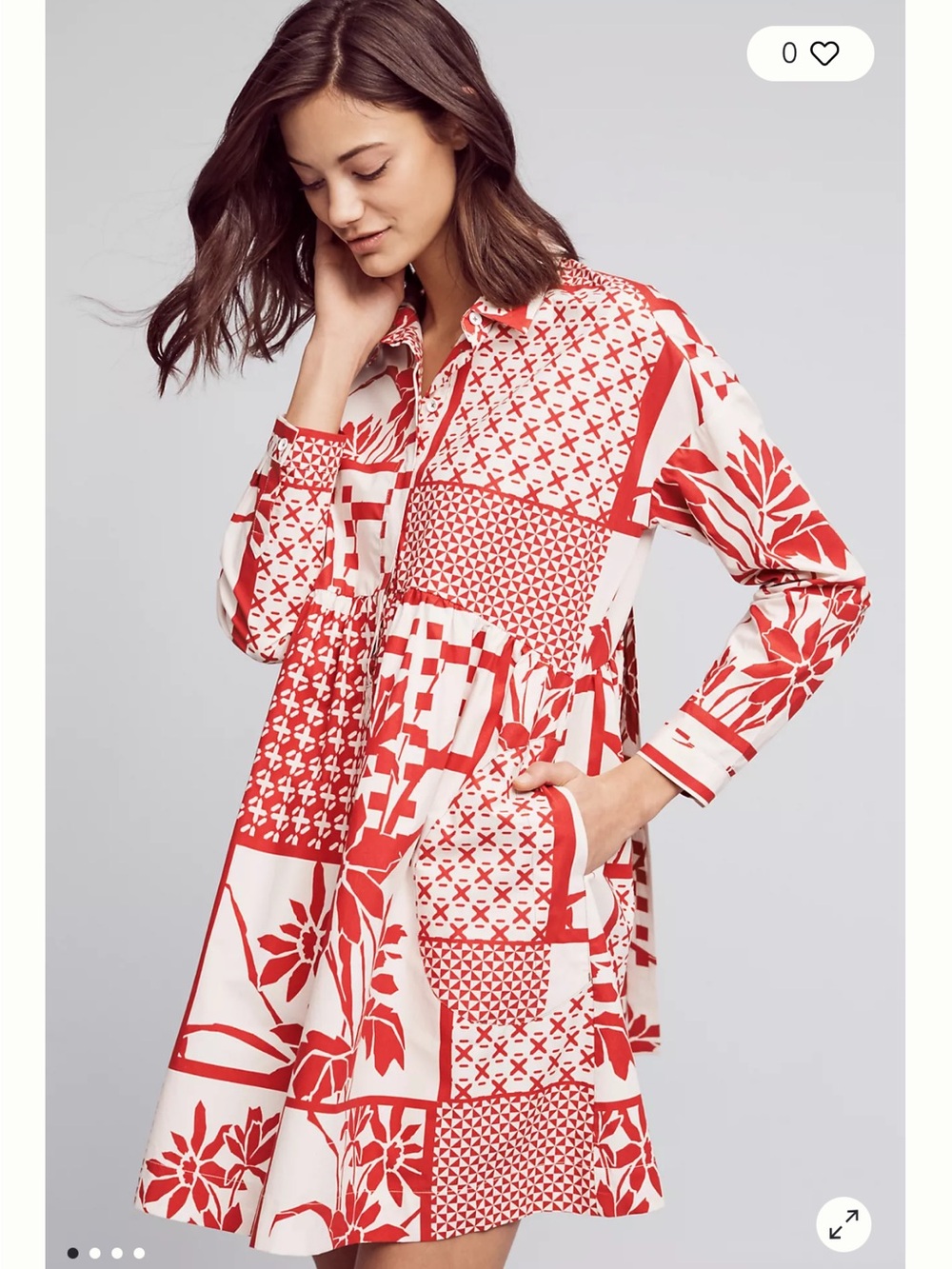 Maeve Printmaker Poplin Shirtdress